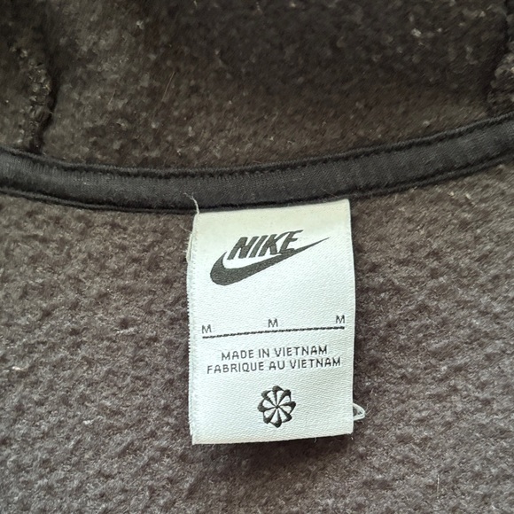 Nike Kids Black Sherpa Zip-Up Hoodie Jacket - Picture 5 of 8